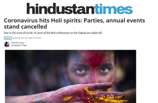 Coronavirus hits Holi spirits
Parties, annual events stand cancelled